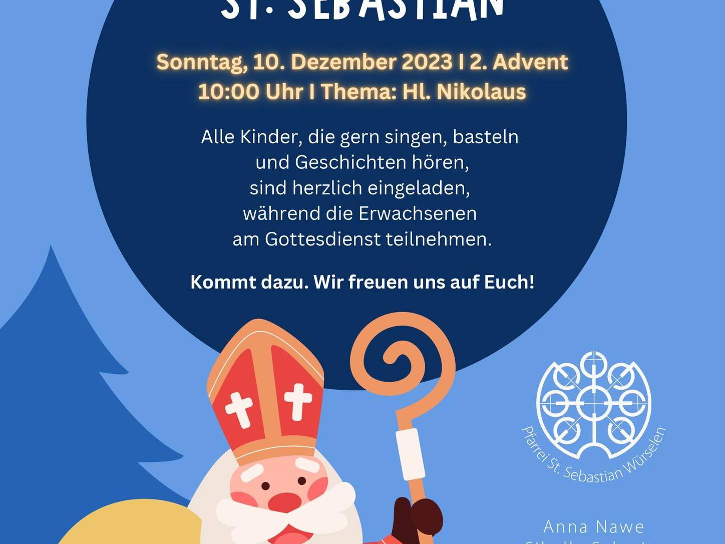 Kinderkirche St. Sebastian 2. Advent 2023