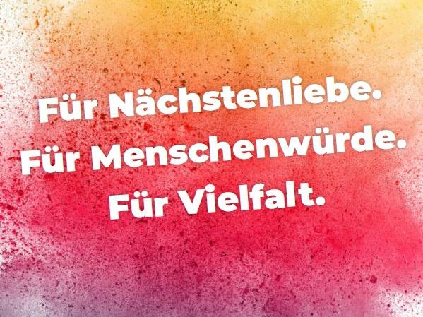 Nächstenliebe-Menschwürde-Vielfalt