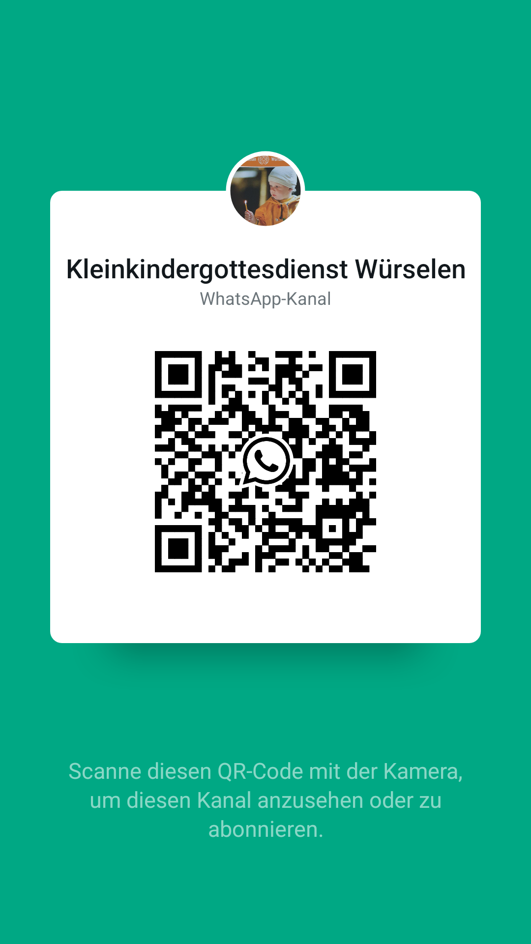 WhatsApp-QR-Code KKG (c) Kleinkindergottesdienst