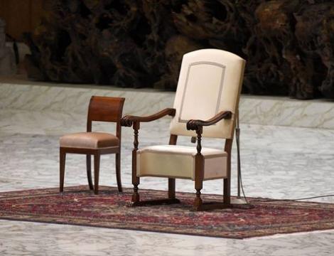 leerer Papststuhl Sedisvakanz (c) Vatikan
