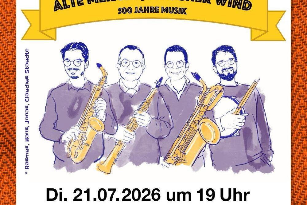 Plakat Väter und Söhne Sax'n'Drums in Eupen